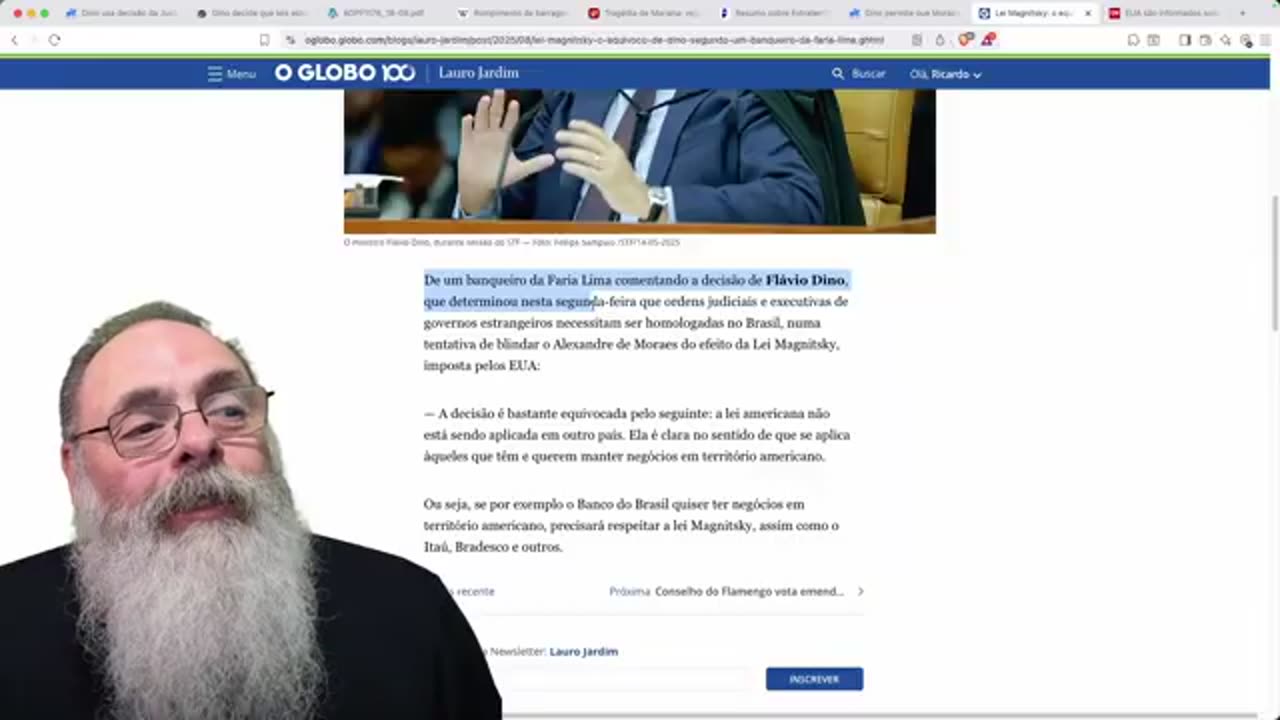 FLÁVIO DINO tenta PROIBIR LEI MAGNITSKY no BRASIL, mas só consegue QUEBRAR os BANCOS BRASILEIROS