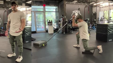 🏋️‍♂️Do Landmine Exercises In Your #homegym w/ #dumbbells? Trainer Makes It Happen🏋️‍♂️