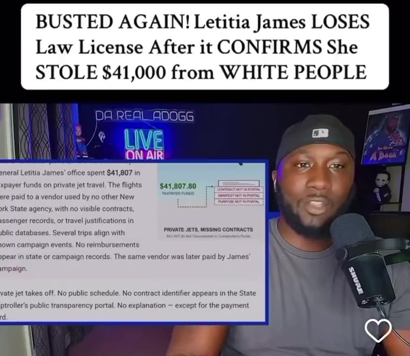 Letitia James should already be in prison