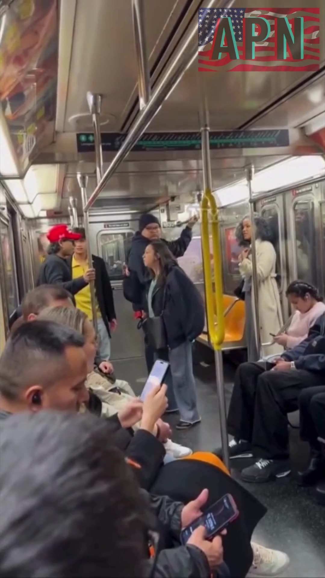 Unhinged NYC woman loses it on a man in a MAGA hat