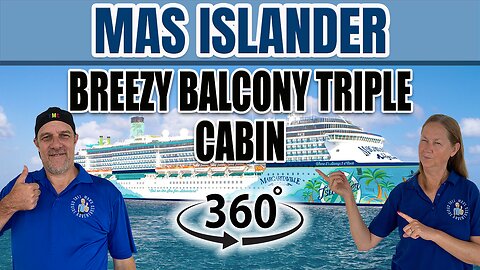 Spacious Comfort at Sea | MAS Islander Breezy Balcony Triple Cabin 8138 360°