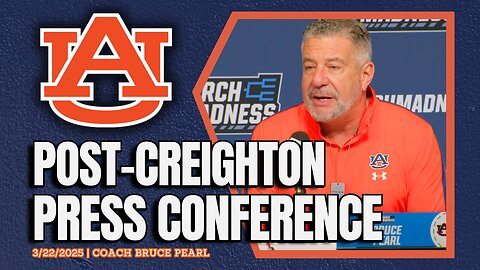 Bruce Pearl Breaks Down Creighton Win | March Madness Press Conference