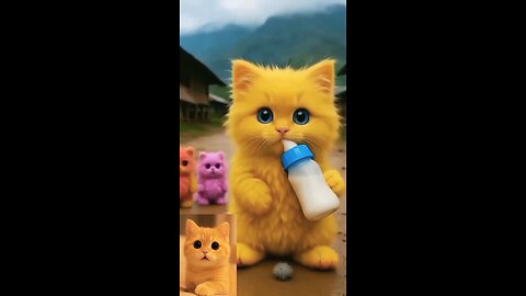 Cute cat eating 🤩