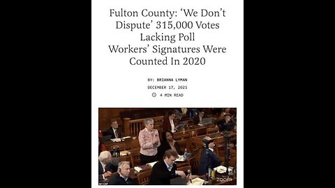 CONFIRMED the Georgia State Election Board hearing admits