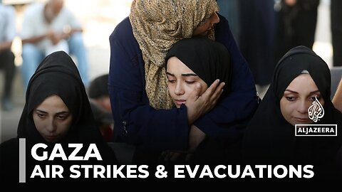 Northern Gaza residents flee homes amid heavy Israeli airstrikes