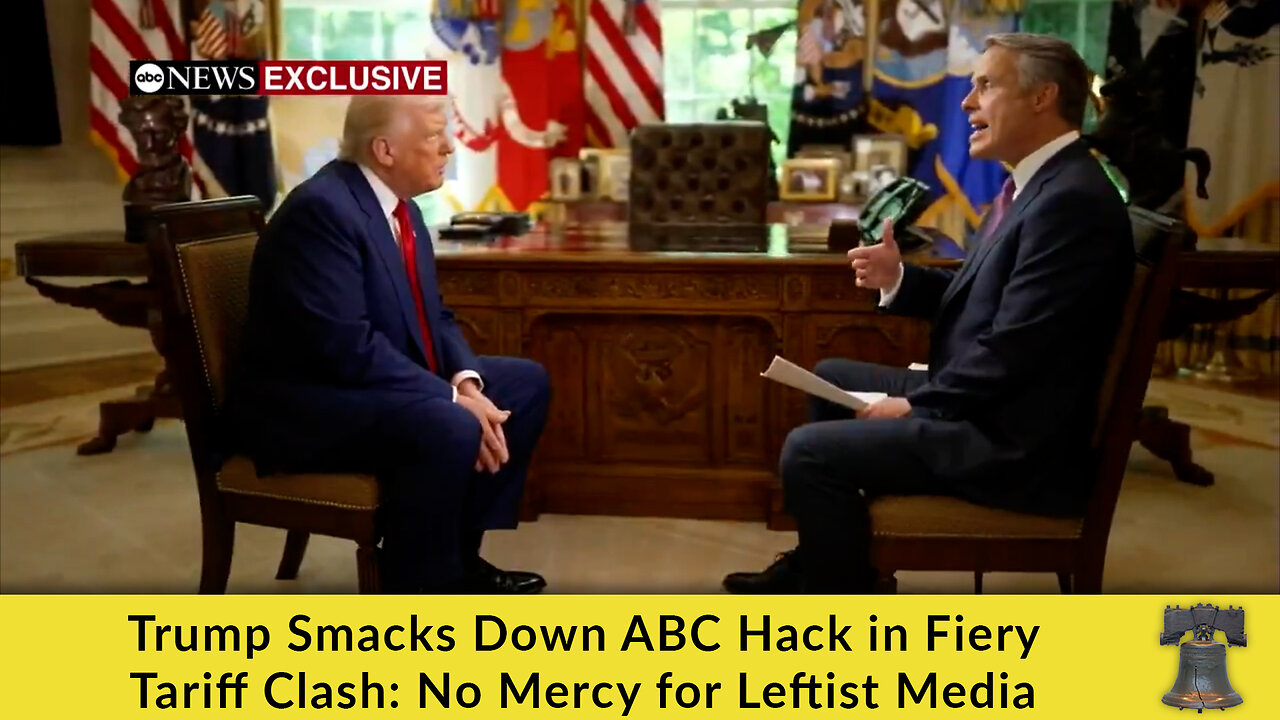 Trump Smacks Down ABC Hack in Fiery Tariff Clash: No Mercy for Leftist Media