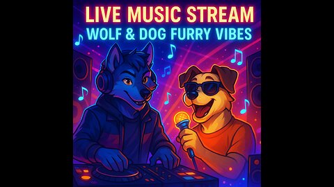 "Paws & Beats: Wolf x Dog Furry Music Vibes 🎧🐾"