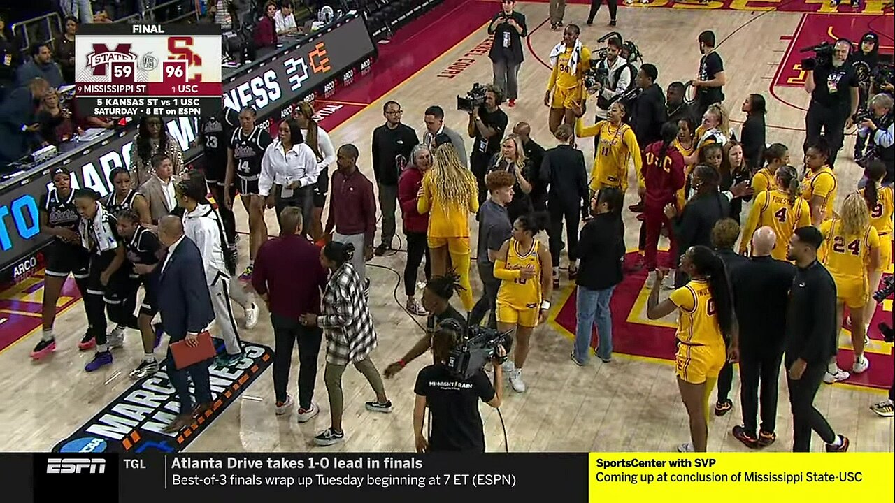 👀 USC has words in handshake line after JuJu Watkins torn ACL | NCAA women's basketball tournament