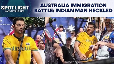 Viral Video: Indian Man Heckled, Shoved At Anti-Immigration Protest In Australia | Spotlight |N18G