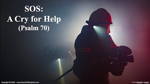 SOS: A Cry for Help (Psalm 70), a daily Bible study from www.HeartofAShepherd.com.