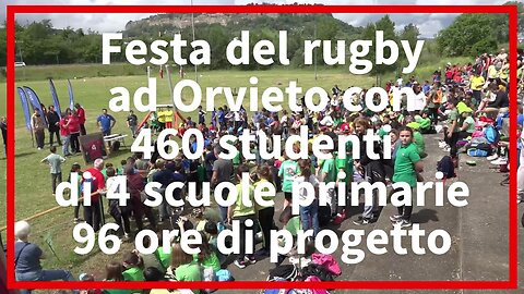 Ad Orvieto 460 studenti delle primarie per la festa del rugby