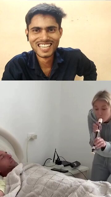 patni Pati ke nag ko khada kar rahi hai