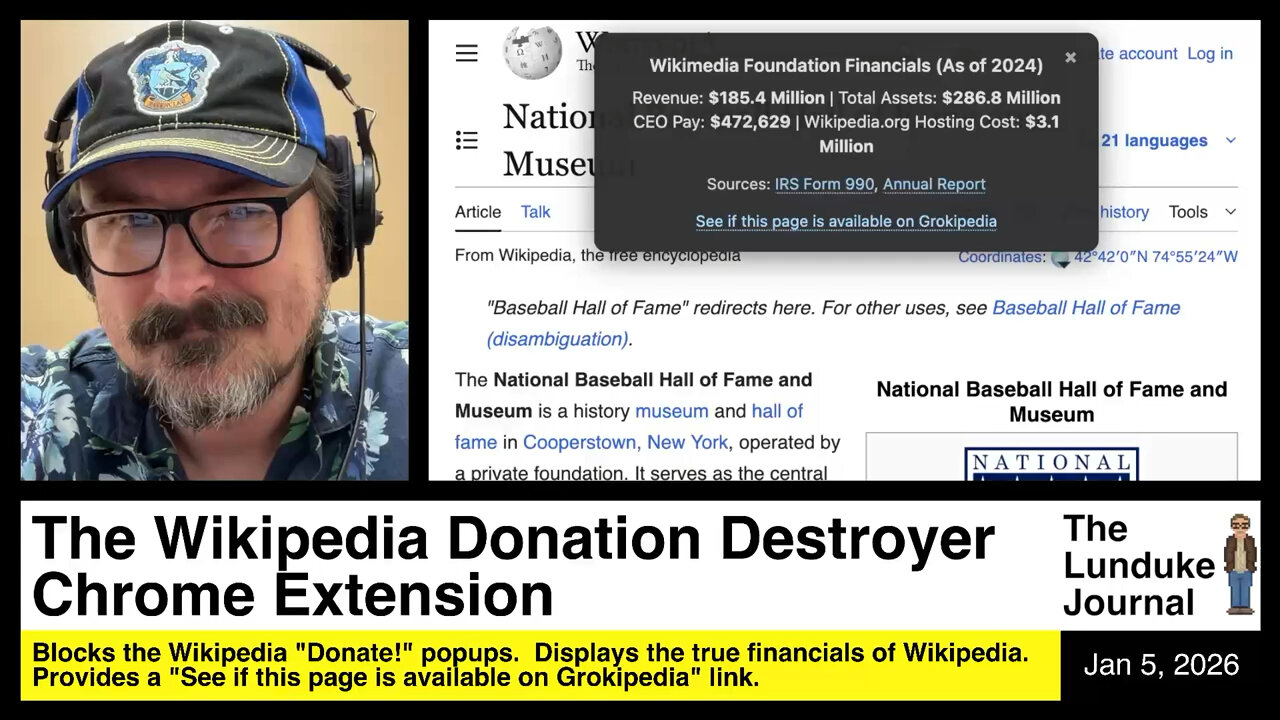The Wikipedia Donation Destroyer Chrome Extension