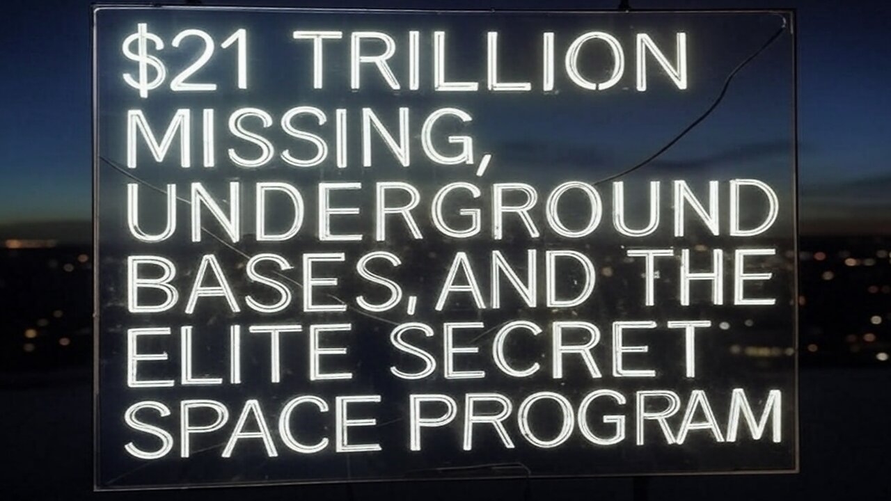 $21 Trillion Missing - "The Elite's Underground Bases and Their Secret Space Program"