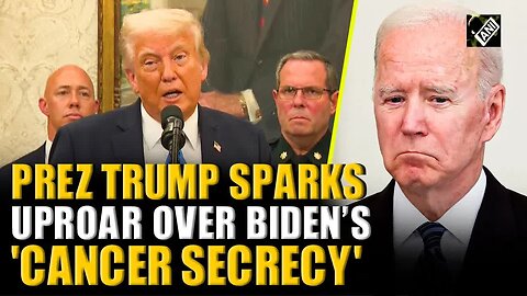 ＂Public wasn't notified...＂ President Trump sparks uproar over Biden's 'Cancer secrecy'