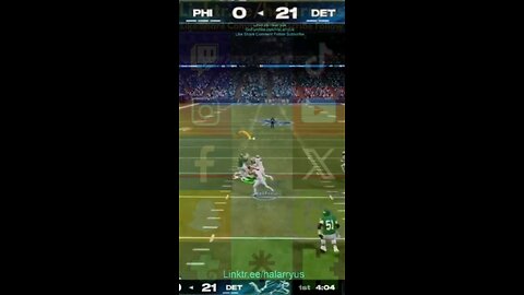 Pick 6 DET 27 vs PHI 0 #AllMadden #Madden25 #NFLmadden #madden