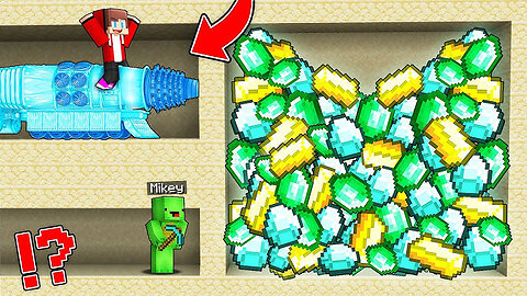 JJ And Mikey NOOB vs PRO Tunnel TREASURES Challenge in Minecraft