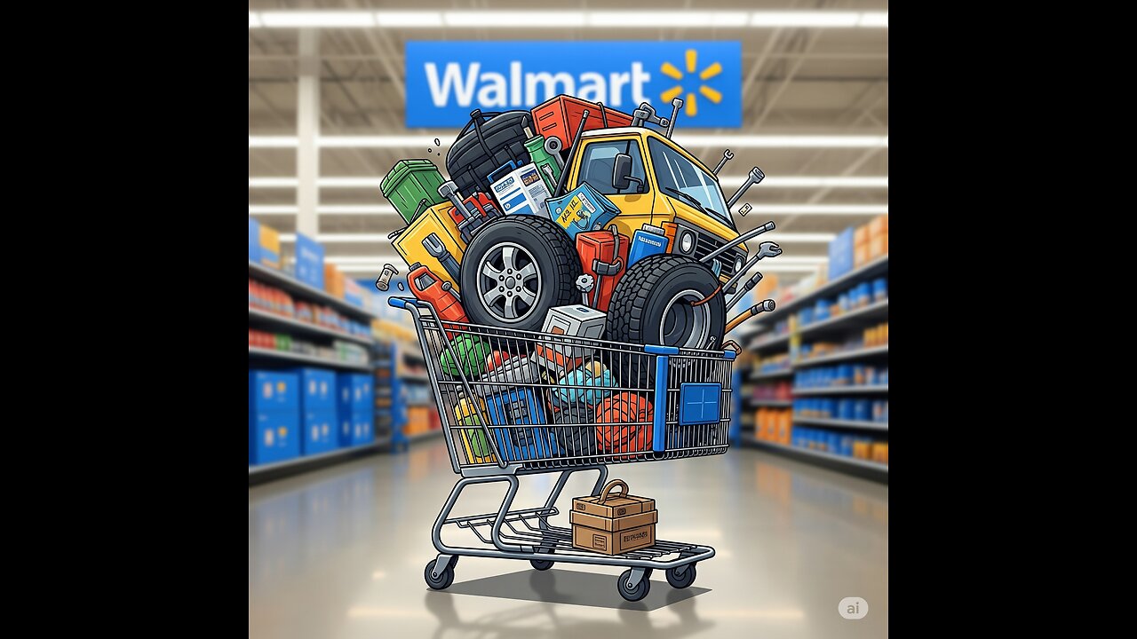 Shopping at Walmart for my van