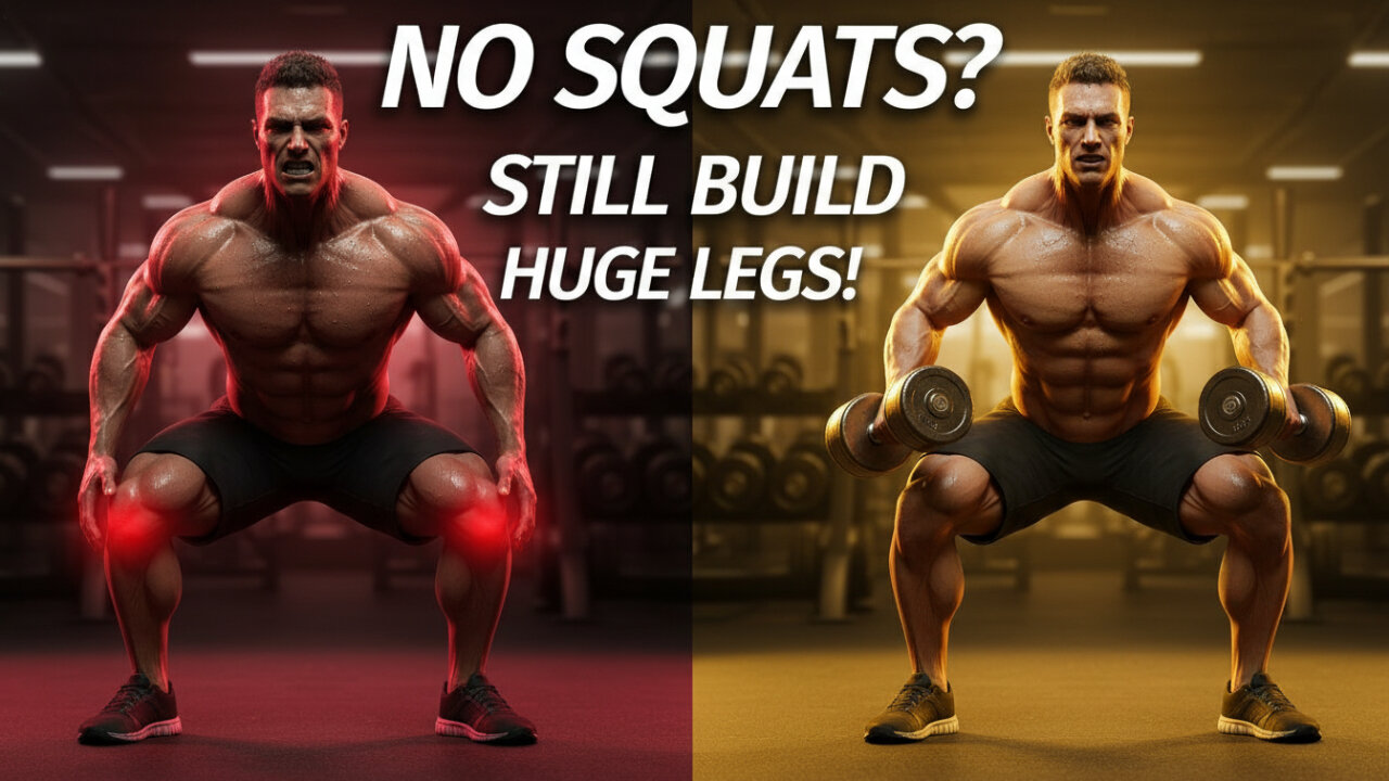 How to Get Bigger Legs WITHOUT Squats (PAIN FREE)