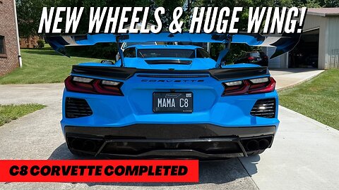 C8 Corvette Wheels and Wing Reveal