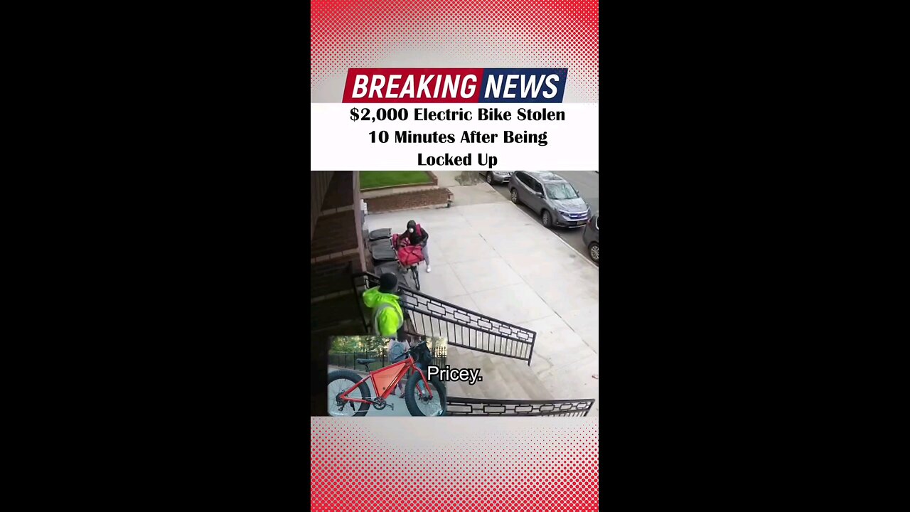$2k electric bike stolen 10mins after been locked up..