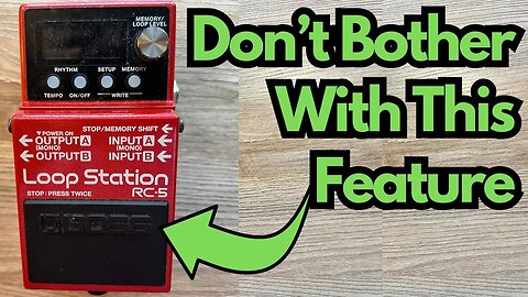 Batteries Don't Last in the BOSS RC-5