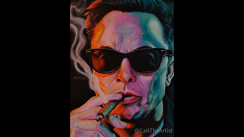 Painting Progression-Neon Elon!