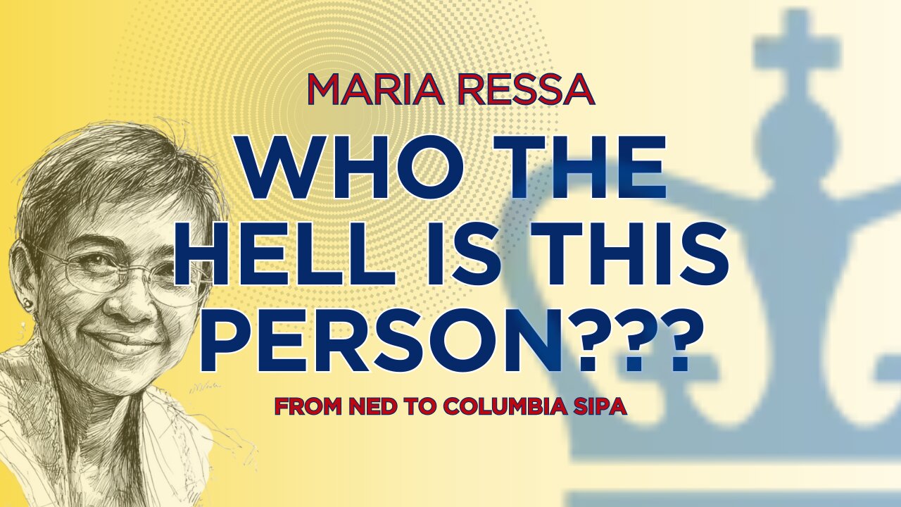 Who The HELL Is This Person??? Maria Ressa's March Through The Blob (Whiteboard)
