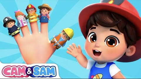 Jobs & Occupations 🚒 Finger Family Song 👩‍⚕️ Nursery Rhymes & Kids Songs | Cam & Sam