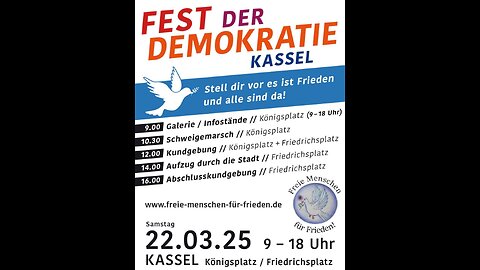 22. März 2025 - KASSEL - FEST DER DEMOKRATIE - DER LIVESTREM