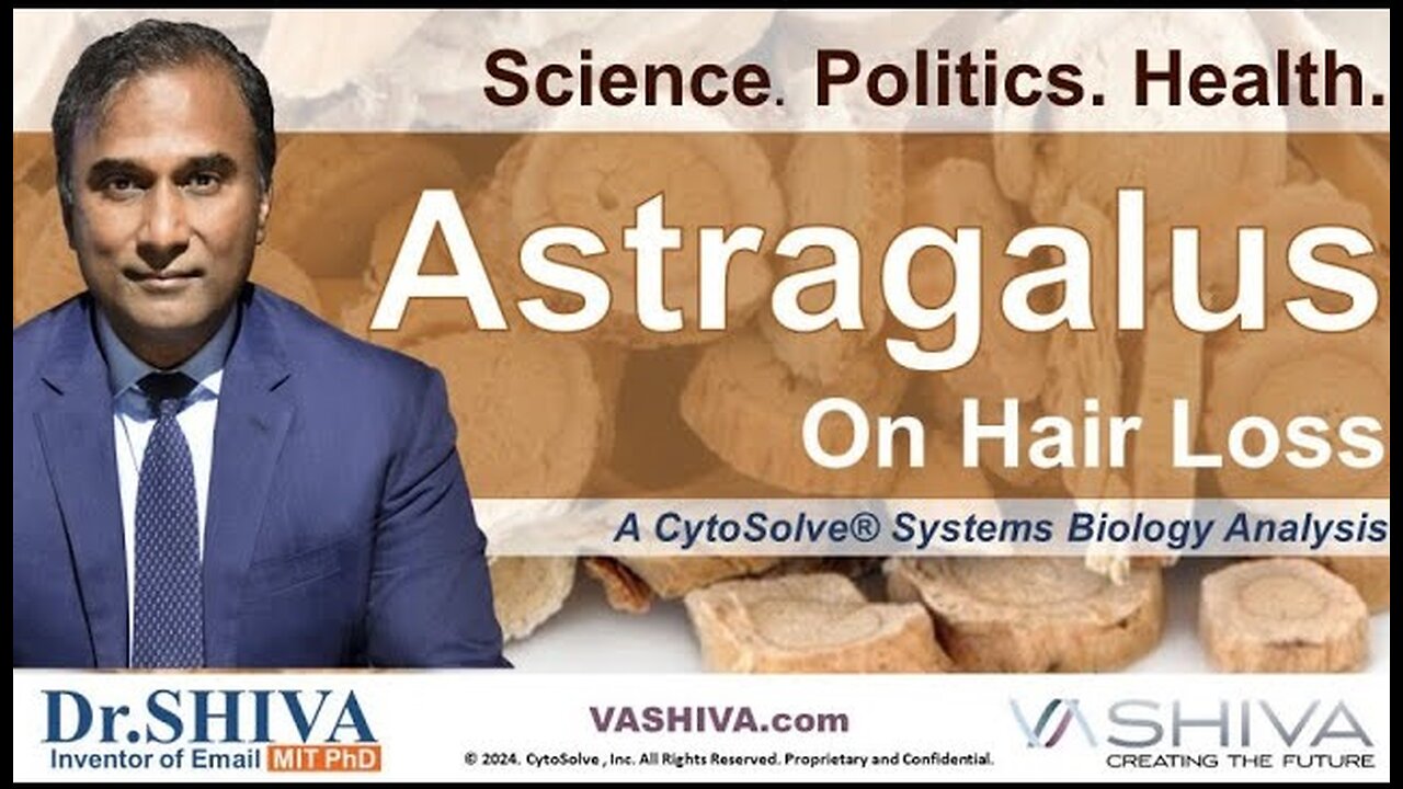 Dr.SHIVA™: Astragalus on Hair Loss @CytoSolve Systems Analysis (06/24)