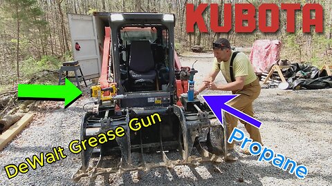 How to unclog a grease ZERK that isn't flowing Kubota or Land Pride - zerk fittings are similar