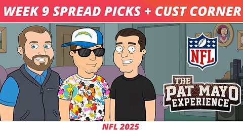 2025 Week 9 Spread Picks, NFL Game Previews | Cust Corner: World Series Trip, Best Halloween Movies