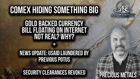 3.23.25: USAID laundered by previous POTUS, COMEX hiding something. Fake BILL floating around, PRAY!