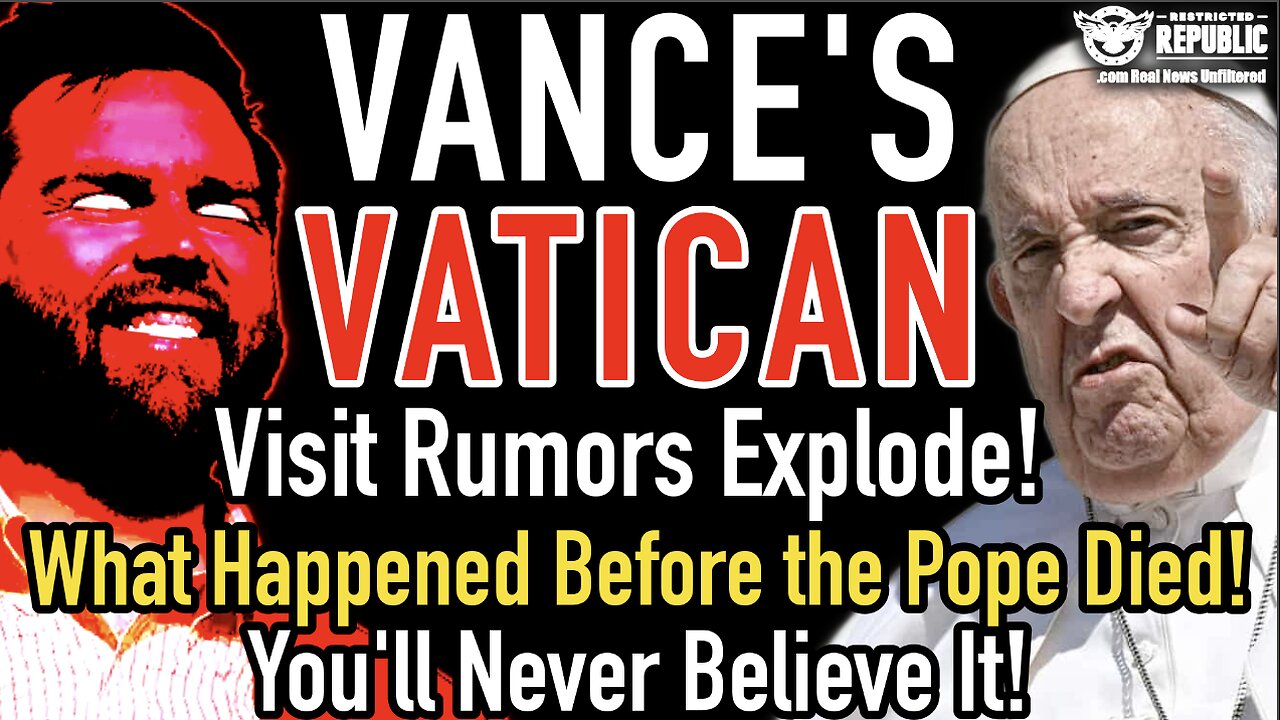 Vance’s Vatican Visit Rumors Explode! What Occured Before the Pope Perished? You’ll Never Believe It