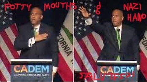 Party of Potty Mouths: Cory Booker's NAZI Salute!