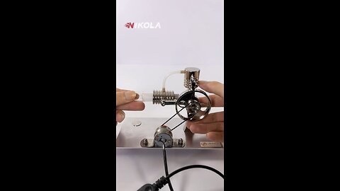 NikolaToy™ L-type Stirling engine model - power generation+LED light