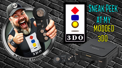 DJC LIVE - Sneak Peek at my MODDED 3DO Console