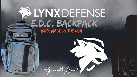 LYNX DEFENSE CORP. "E.D.C. BACKPACK" "WOLF GRAY" "MADE IN THE USA"