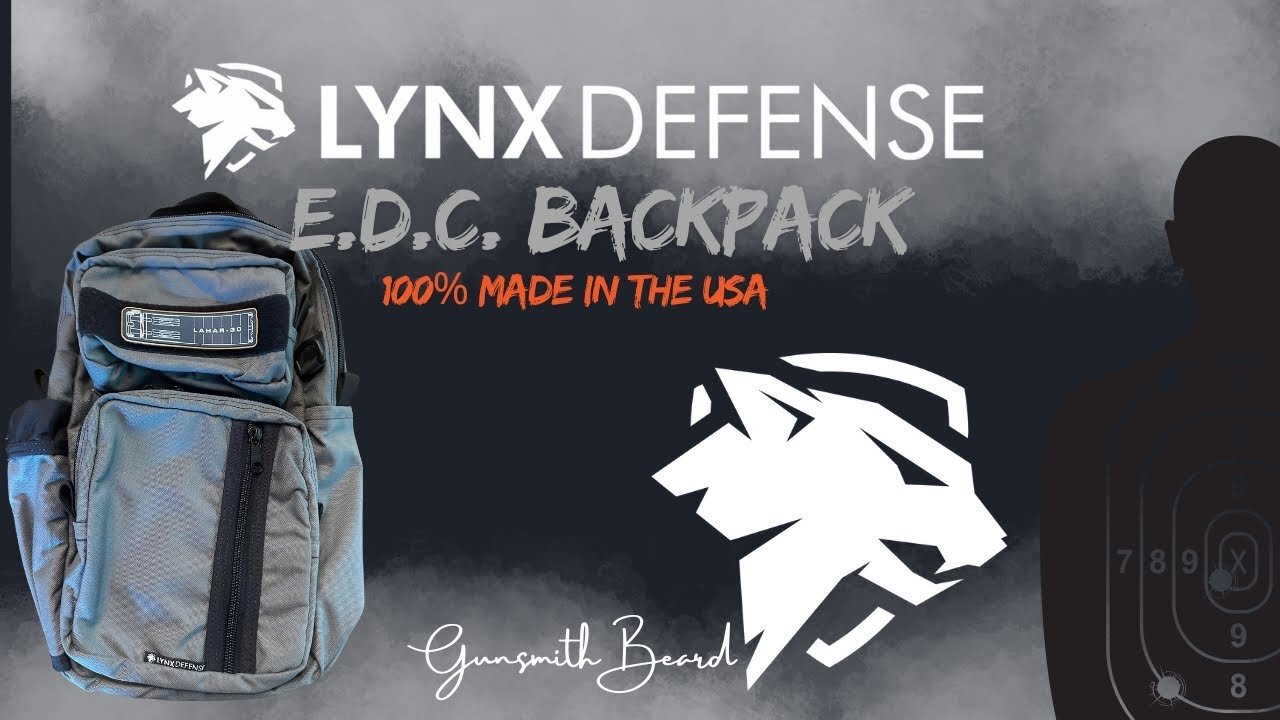 LYNX DEFENSE CORP. E.D.C. BACKPACK WOLF GRAY MADE IN THE USA