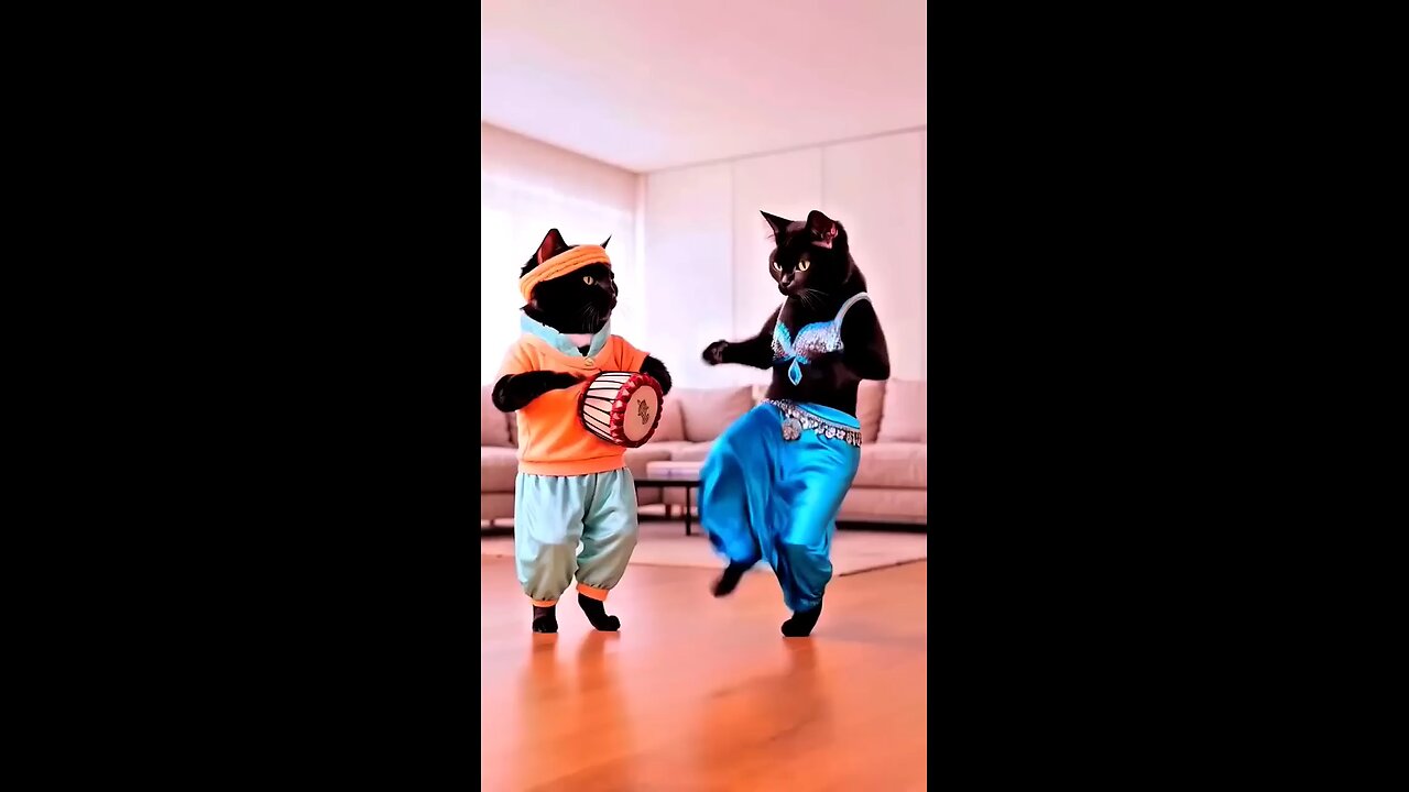 funny cat dance