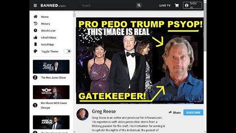 Psyop Pro Pedo Trump Greg Reese on The Pedo Elon Musk Deception!