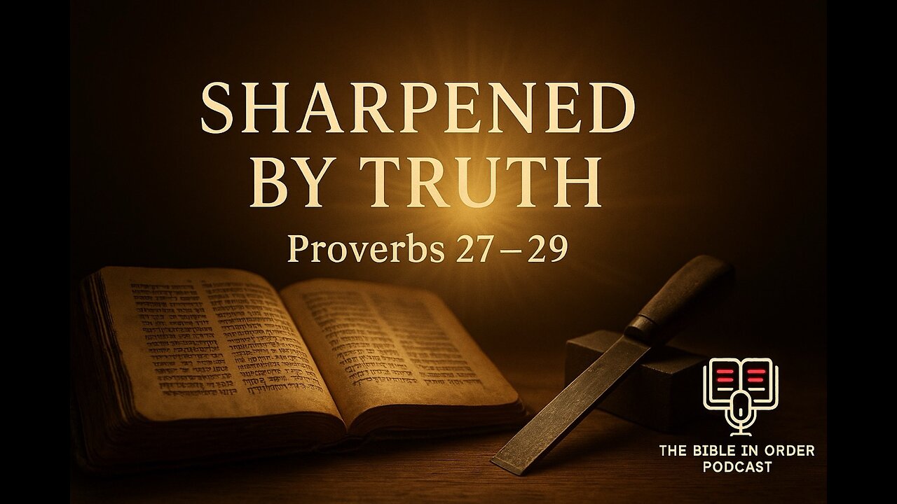 6/18/25 - Proverbs 27-29 Explained - Sharpened by Truth