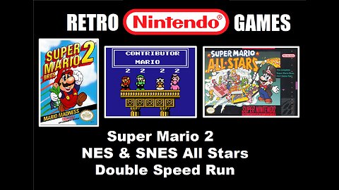 Super Mario 2 Speed Runs: Chill & Chat while BrightGaming plays the NES & All-Stars game versions