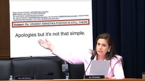 Stefanik Exposes CUNY Scourge of Antisemitic Hatred in E&W Hearing