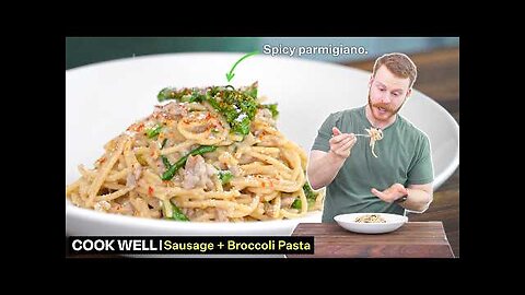 This 20 minute Italian sausage + Broccolini pasta is an ideal weeknight meal.