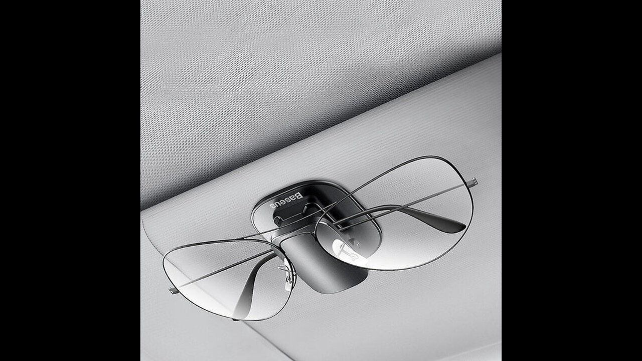 Glasses Clip with Strong Adhesive, Simple Installation, No Sight Blocking, For Organizing Glasses