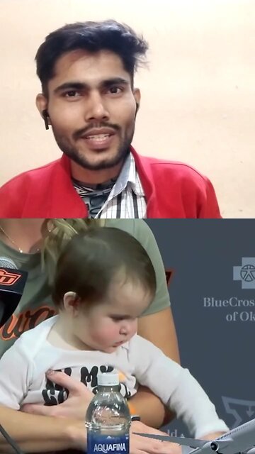 baccha Man Ko pareshan kar raha interview dete time