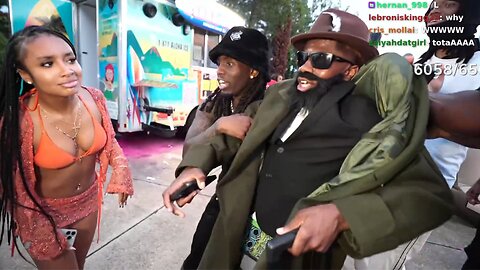 Rakai Caught Sneaking Into AMP Pool Party in Disguise