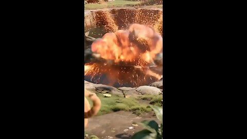 Bomb blast in the river? 😱